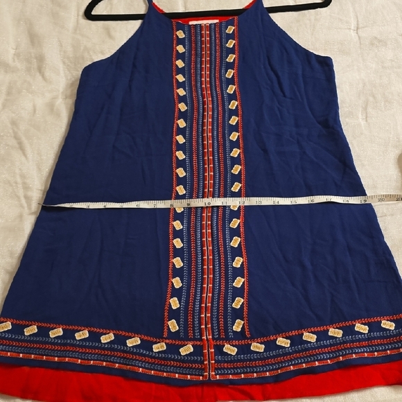 THML Blue and Red Mini Dress - Picture 8 of 14